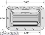 Session Large Handle, Recessed Spring Loaded