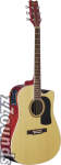 Washburn D10SCELH Left-Handed Dreadnought Cutaway Acoustic-Electric Guitar (with Case)