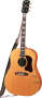 Gibson J160E John Lennon Peace Round Shoulder Dreadnought Acoustic-Electric Guitar (with Case)